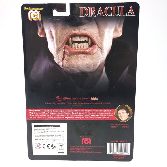 Mego Dracula 8” Glow in the Dark Action Figure 14 Pts Articulation 2019 - Picture 3 of 3